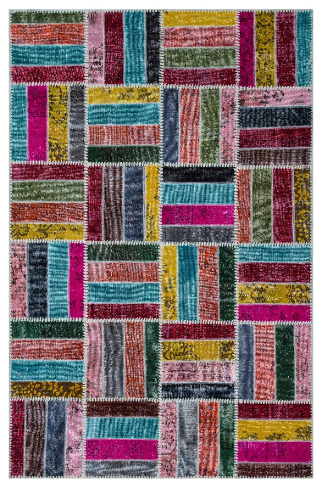 Apex Patchwork Unique Multi Natural 26478 160 cm X 247 cm