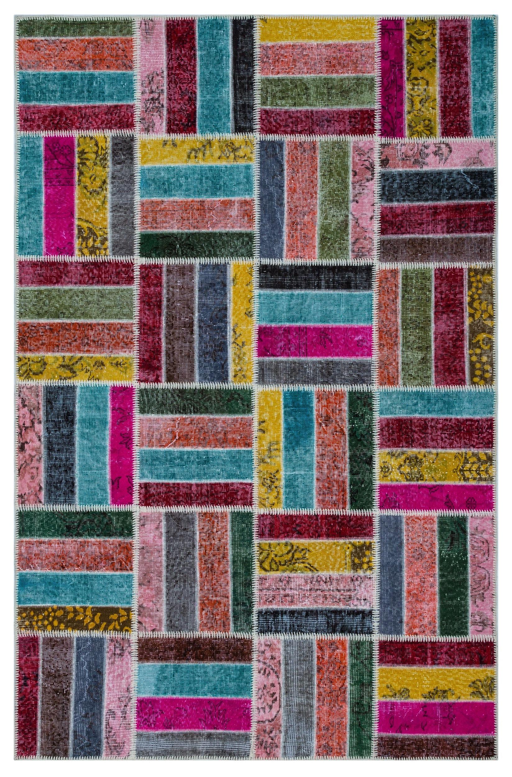 Apex Patchwork Unique Multi Natural 26478 160 cm X 247 cm