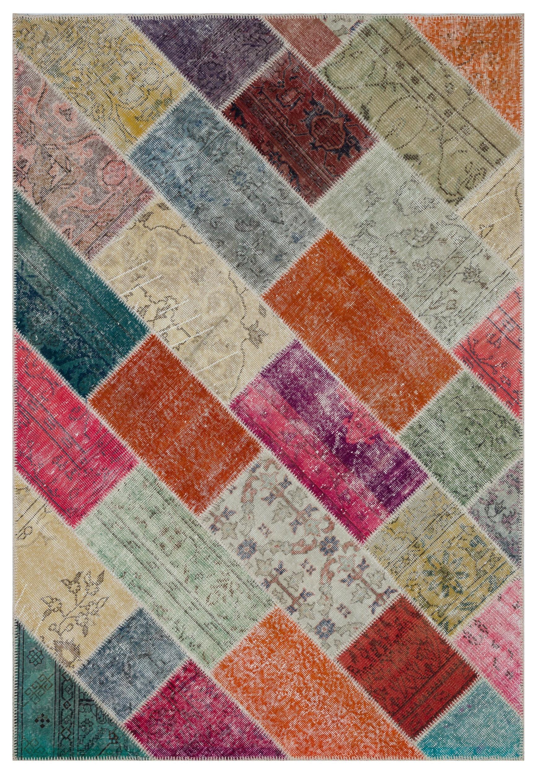 Apex Patchwork Unique Multi Natural 31259 160 cm x 230 cm