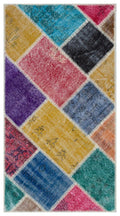 Apex Patchwork Unique Multi Naturel 31401 80 x 150 cm