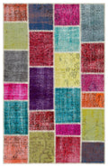 Apex Patchwork Unique Multi Naturel 34137 118 x 185 cm