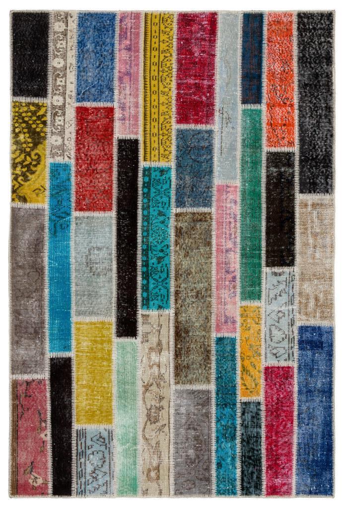 Apex Patchwork Unique Multi Natural 34178 158 cm X 235 cm