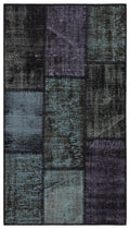 Apex patchwork unique black 31396 80 x 150 cm