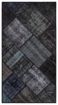 Apex patchwork unique black 31415 80 x 150 cm