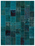 Apex Patchwork Unique Turquoise 20225 270 cm X 358 cm