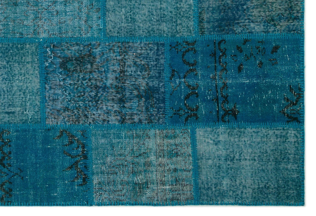 Apex Patchwork Unique Turquoise 21825 190 cm X 282 cm