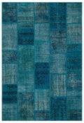 Apex Patchwork Unique Turquoise 21825 190 cm X 282 cm