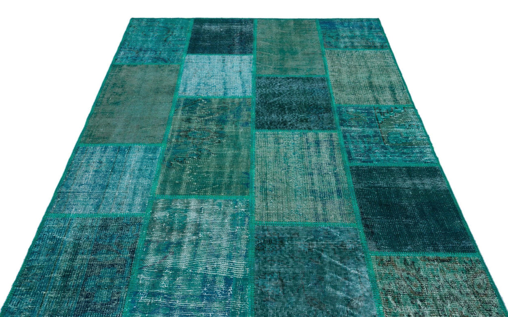 Apex Patchwork Unique Turquoise 26485 158 cm x 230 cm