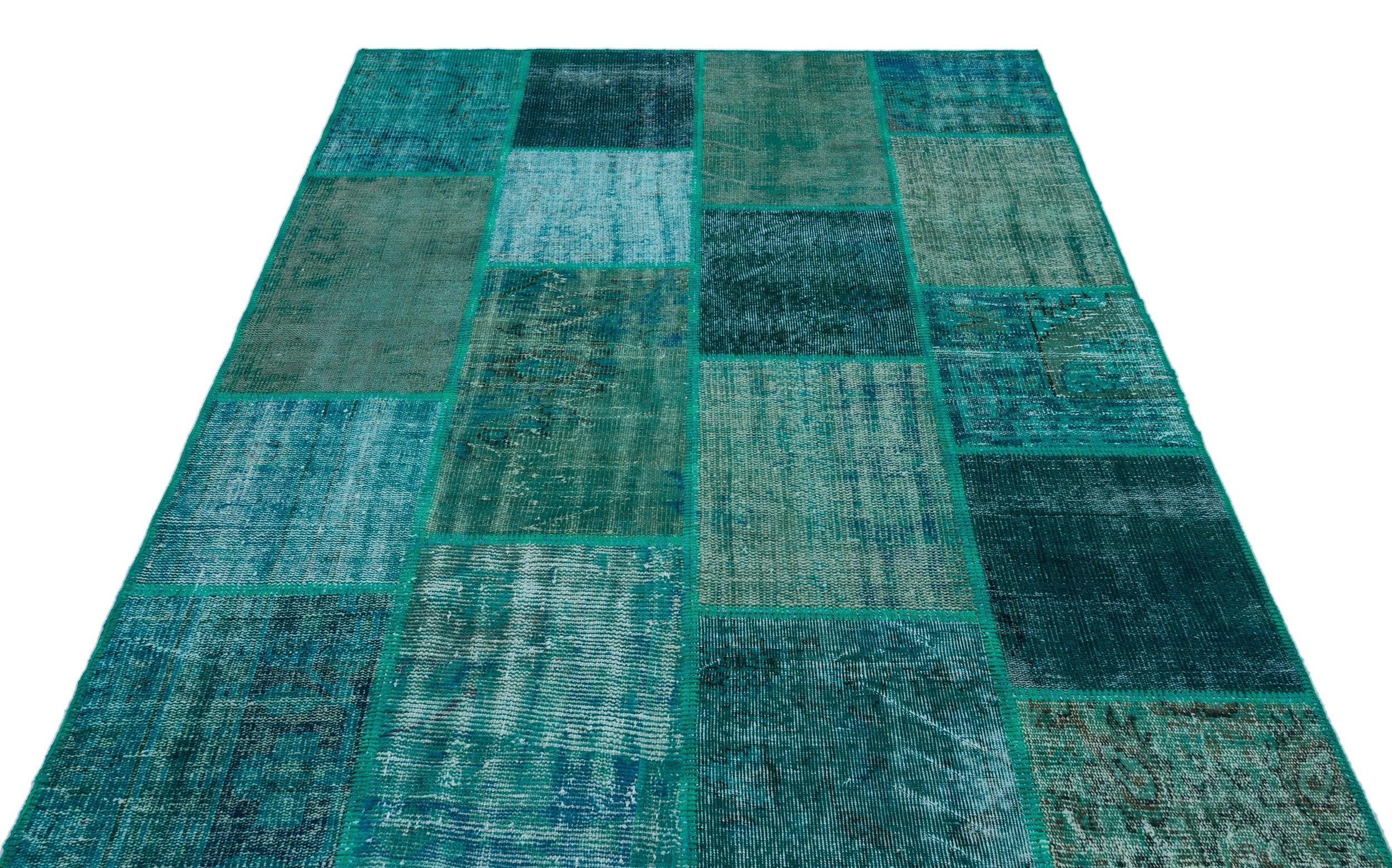 Apex Patchwork Unique Turquoise 26485 158 cm x 230 cm