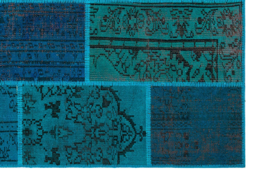 Apex Patchwork Unique Turquoise 26539 158 cm X 232 cm