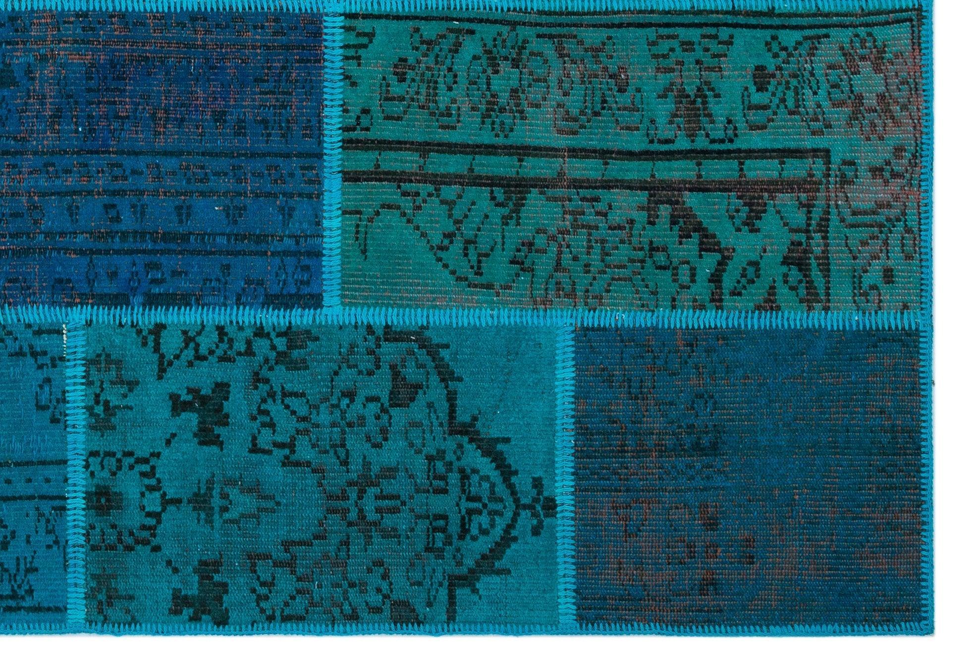 Apex Patchwork Unique Turquoise 26539 158 cm X 232 cm