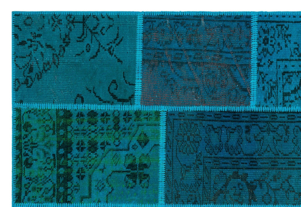 Apex Patchwork Unique Turquoise 26539 158 cm X 232 cm