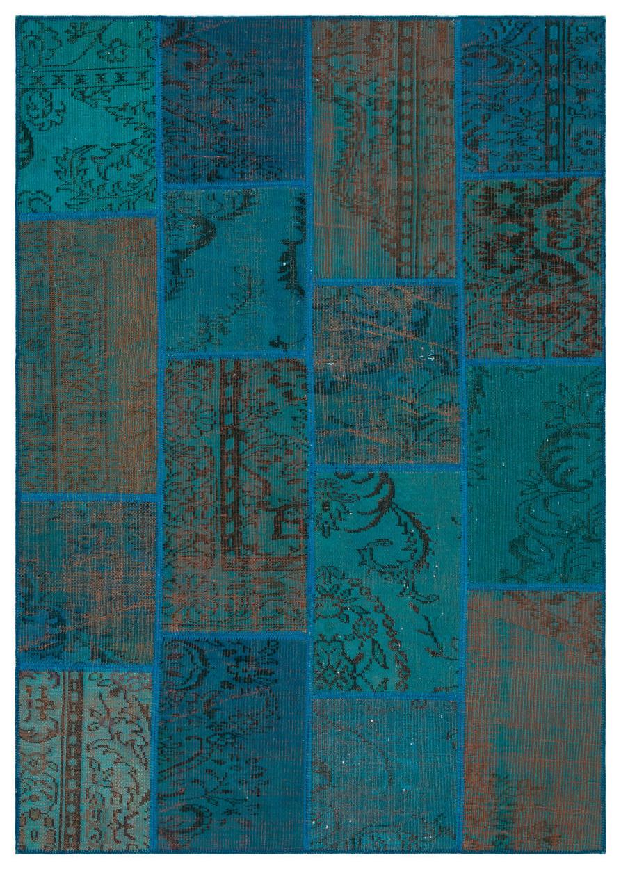 Apex Patchwork Unique Turquoise 33892 160 cm X 230 cm