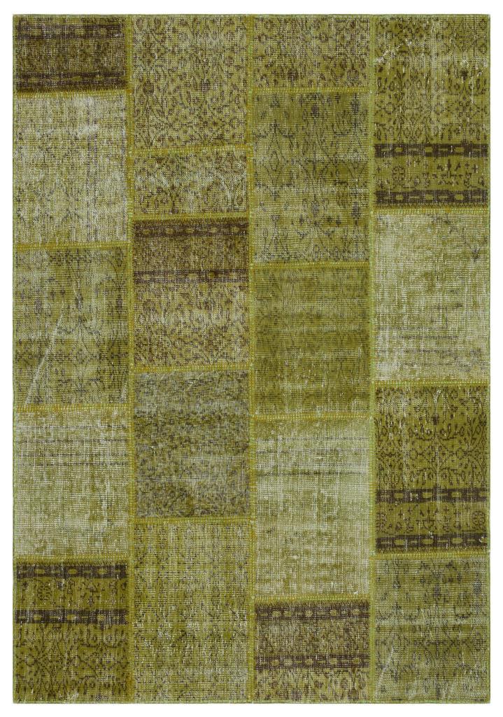 Apex Patchwork Unique Green 31232 160 cm X 230 cm