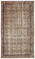 Apex Vintage Carpet Brown 9804 175 x 293 cm
