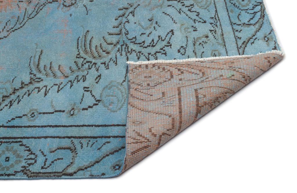 Apex Vintage Carpet Blue 19618 163 x 295 cm