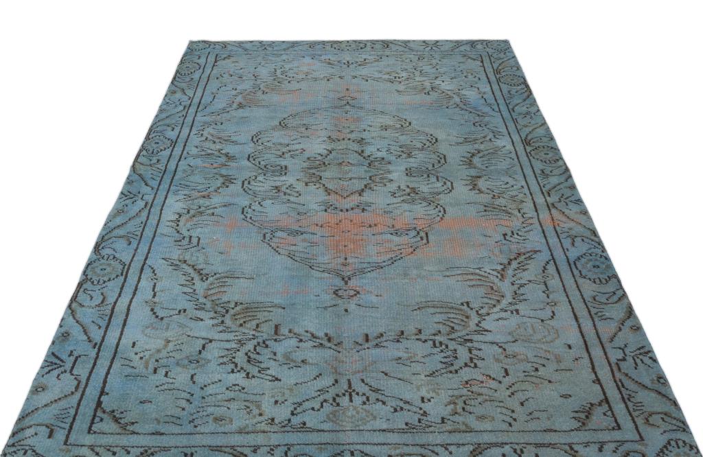 Apex Vintage Carpet Blue 19618 163 x 295 cm