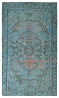 Apex Vintage Carpet Blue 19618 163 x 295 cm