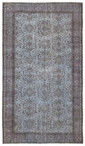 Apex Vintage Carpet Blue 9864 166 x 293 cm