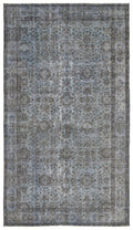 Apex Vintage Carpet Blue 9882 163 x 291 cm