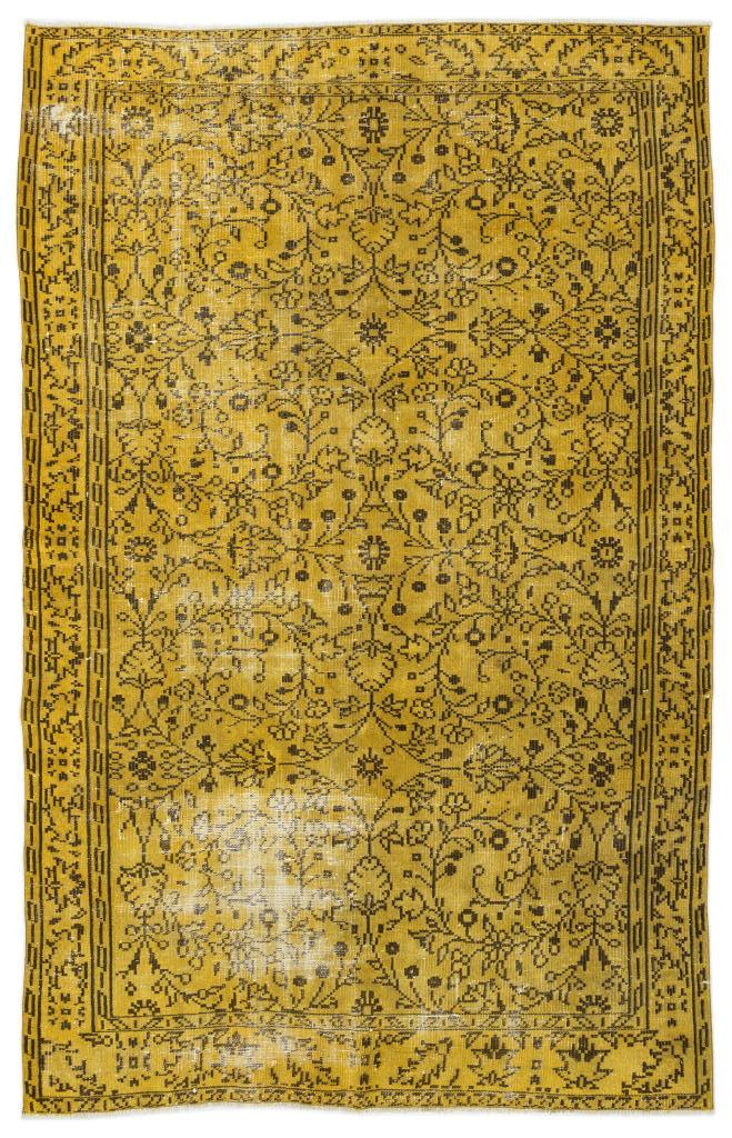 Apex Vintage Carpet Yellow 10902 176 x 284 cm