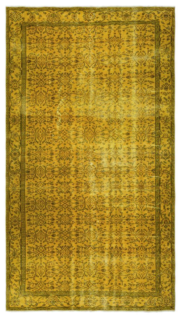 Apex Vintage Carpet Yellow 18592 169 x 302 cm