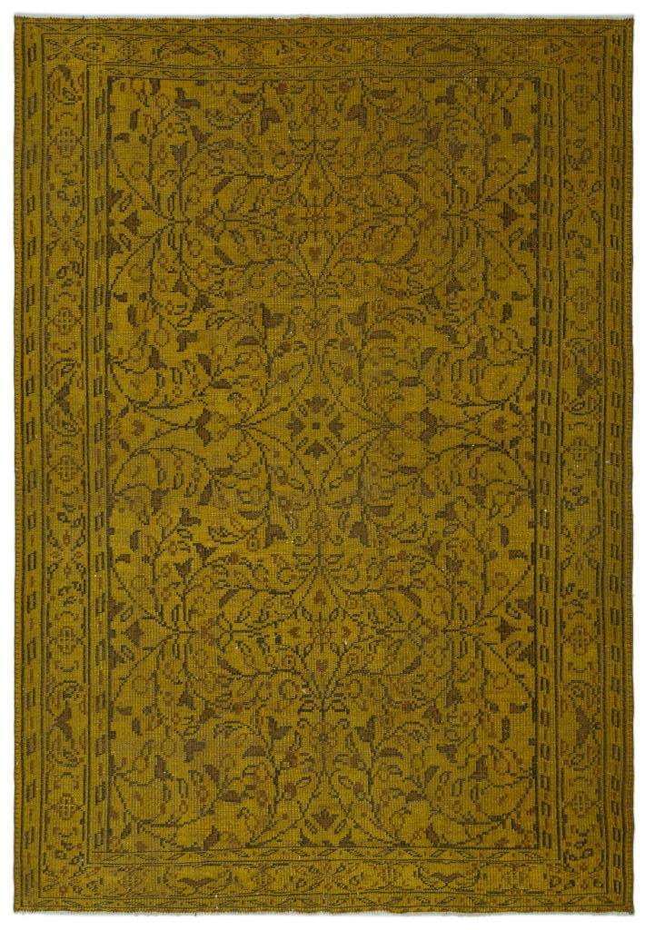 Apex Vintage Carpet Yellow 22968 184 x 265 cm