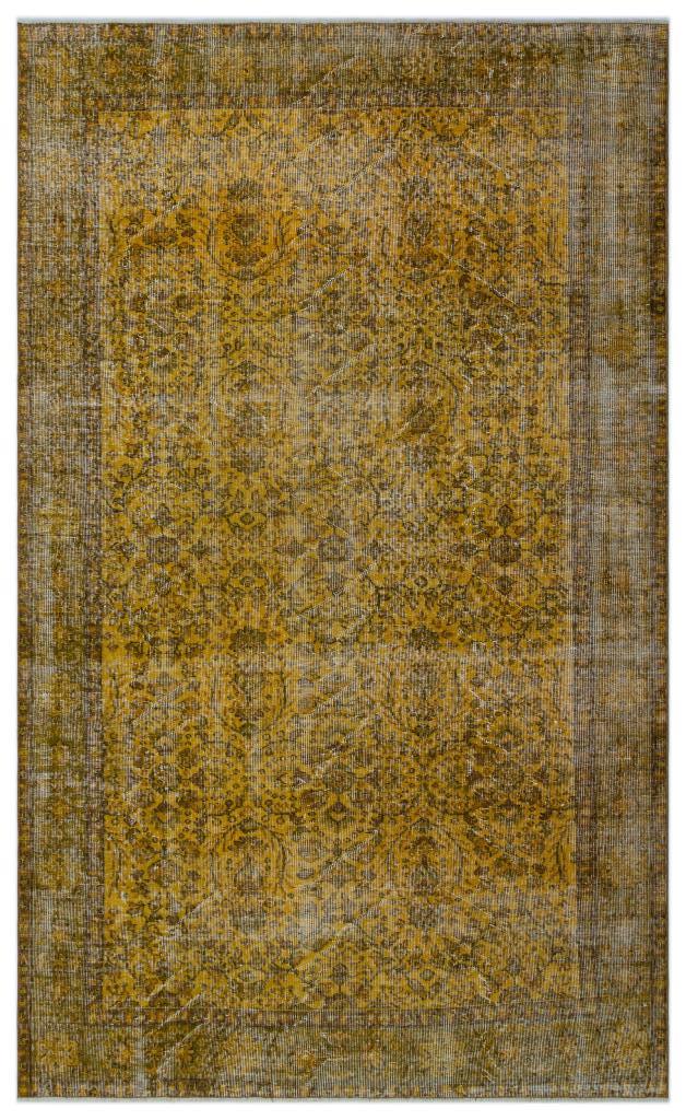 Apex Vintage Carpet Yellow 23666 166 x 272 cm