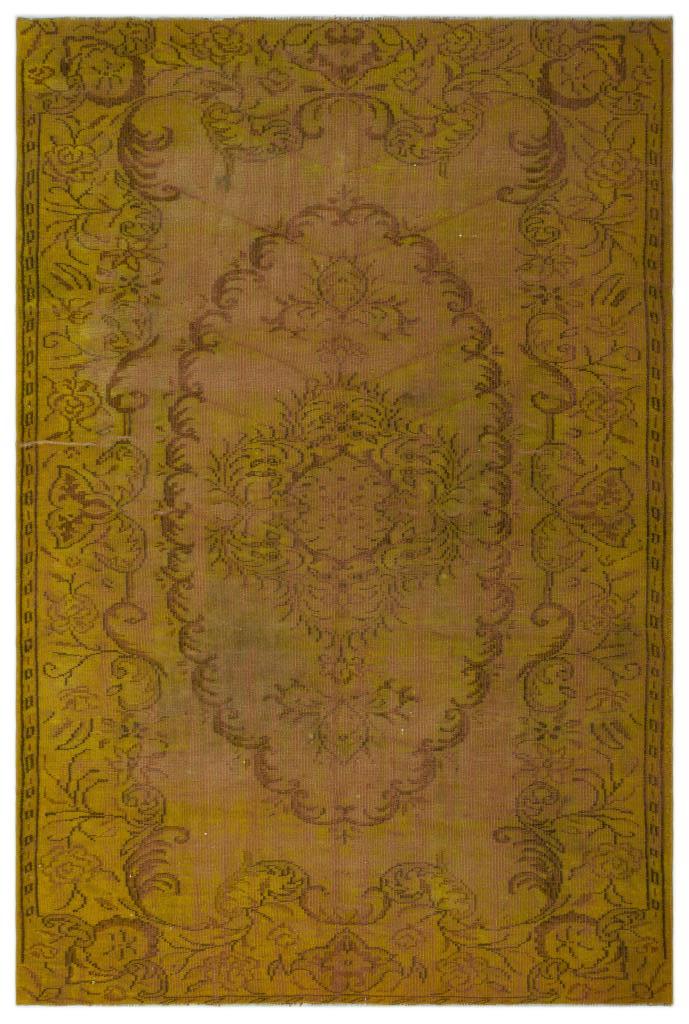 Apex Vintage Carpet Yellow 24312 179 x 277 cm