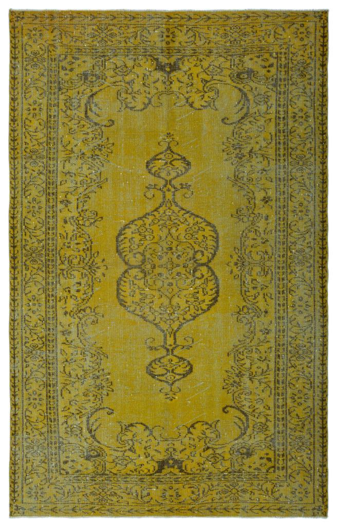 Apex Vintage Carpet Yellow 25643 178 x 291 cm