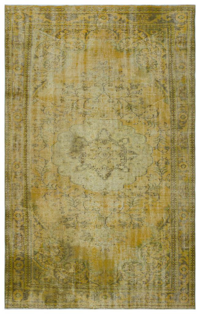 Apex Vintage Carpet Yellow 27394 185 x 294 cm