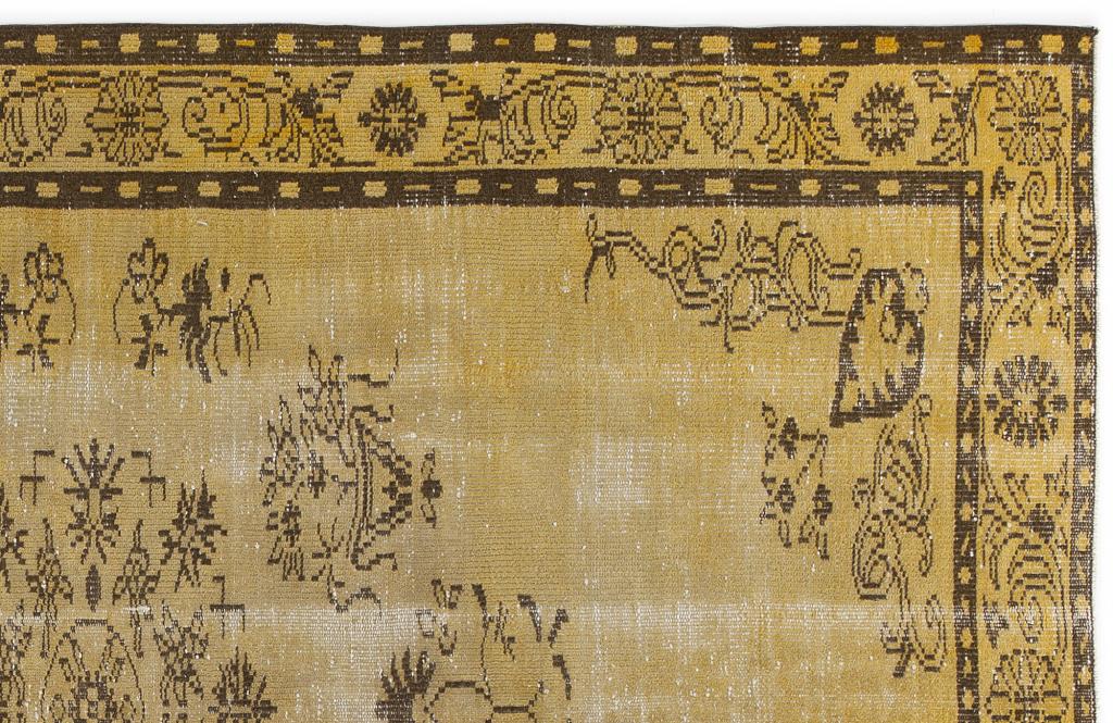 Apex Vintage Carpet Yellow 4880 178 x 271 cm