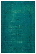 Apex Vintage Carpet Turquoise 17612 184 x 282 cm