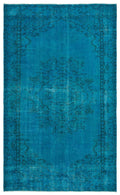 Apex Vintage Carpet Turquoise 18152 174 x 285 cm