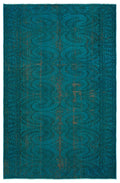 Apex Vintage Carpet Turquoise 18379 181 x 278 cm
