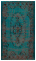 Apex Vintage Carpet Turquoise 18395 183 x 297 cm