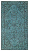 Apex Vintage Carpet Turquoise 18698 165 x 288 cm