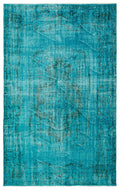 Apex Vintage Carpet Turquoise 19546 185 x 284 cm