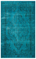 Apex Vintage Carpet Turquoise 22647 177 x 295 cm