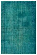 Apex Vintage Carpet Turquoise 22679 187 x 276 cm