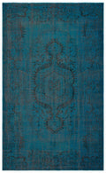 Apex Vintage Carpet Turquoise 28058 185 x 298 cm