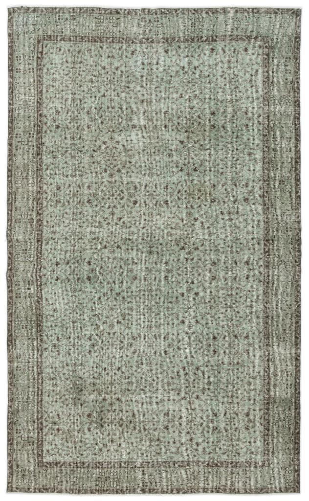 Apex Vintage Carpet Green 13517 164 x 274 cm