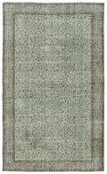 Apex Vintage Carpet Green 13517 164 x 274 cm