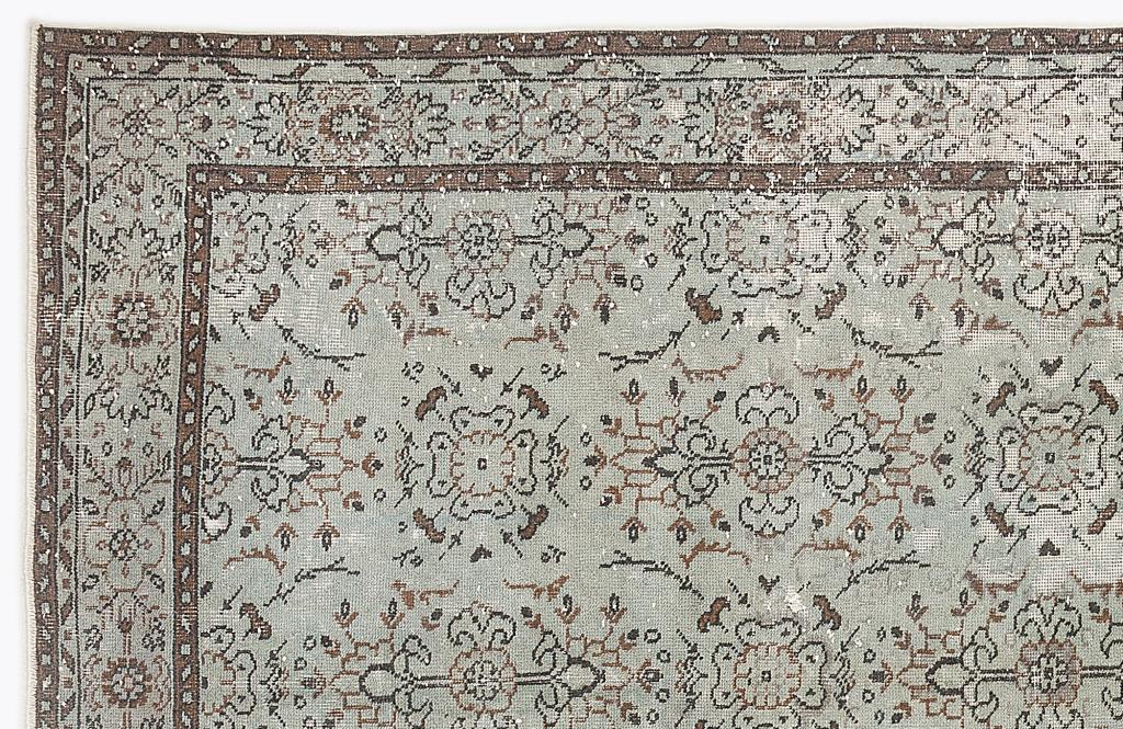 Apex Vintage Carpet Green 7450 168 x 300 cm