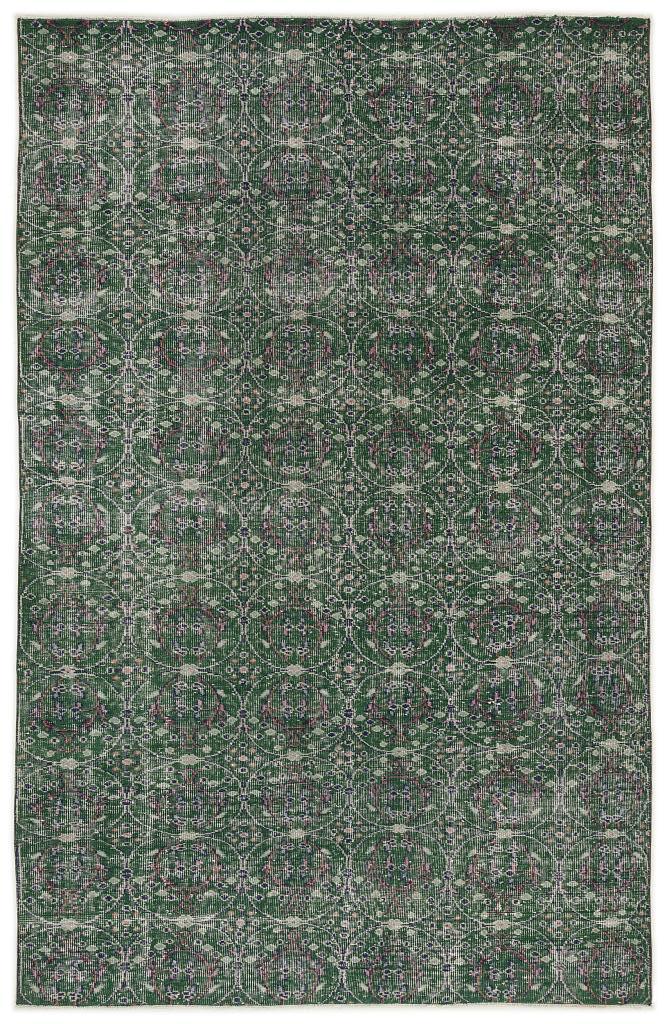 Apex Vintage Carpet Green 7633 172 x 272 cm