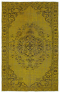 Apex Vintage Yellow 22801 176 cm X 273 cm