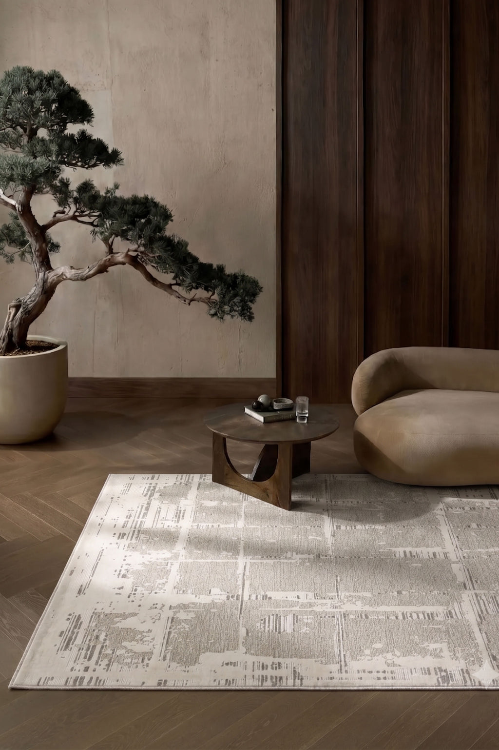 Mono Luxe 4041 Krem - Makine Halısı