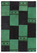 Mixed Over Dyed Kilim Patchwork Unique Rug 5'3'' x 7'7'' ft 160 x 230 cm