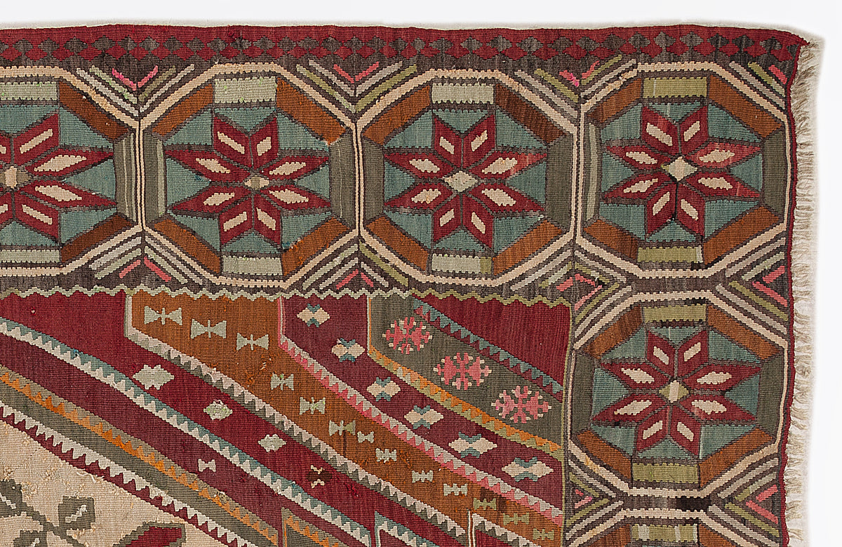 Karabakh Over Dyed Kilim Rug 6&#39;11&#39;&#39; x 9&#39;10&#39;&#39; ft 210 x 300 cm