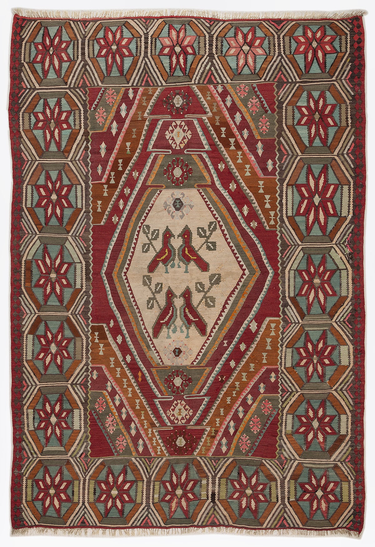 Karabakh Over Dyed Kilim Rug 6&#39;11&#39;&#39; x 9&#39;10&#39;&#39; ft 210 x 300 cm